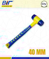 ২ মাথার ম্যালেট হাতুড়ি ফাইবার গ্লাসের হাতল সহ ৪০ মিমি সাইজের হেভি হ্যামার_img_0