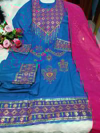 Pakistani Inspired Readymade Sequence 3Piece Set_img_1