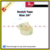 Scotch Tape Small Transparent 3/4" 0.75 inch 2 pcs_img_0
