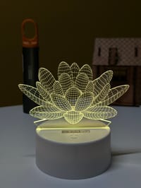 GearUP Acrylic Multicolor Night Lamp (Water Lily)_img_0