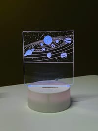 GearUP Acrylic Multicolor Night Lamp (Solar System)- WHITE_img_0