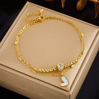 Dual layer love shell anklet premium_img_1