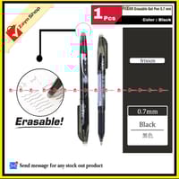 Frixion Erasable Gel Pen 0.7mm Black Ink 1pcs - pen_img_0