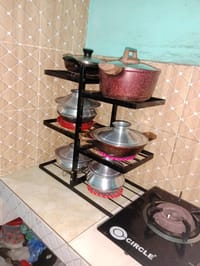 স্পেস সেভিং শক্তিশালী ফোল্ডিং কিচেন সেলফ_img_7