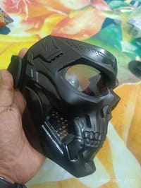 actical Skull Face Mask – Airsoft/Bike/Party Mask (Black)_img_1