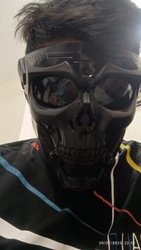 actical Skull Face Mask – Airsoft/Bike/Party Mask (Black)_img_4