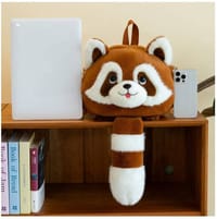 Cute Soft Plush Animal Backpack for Kids – Brown Panda Bag_img_2