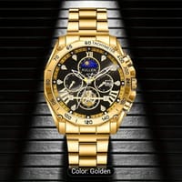 New Men's Business Casual Date Round Quartz Watch Best Choice for Valentine's Day, Easter, Halloween, Ramadan, Birthday, New Year and Christmas Gifts 003_img_1