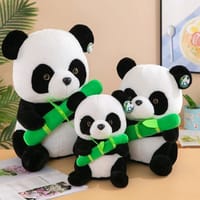 Bamboo panda plush toy simulation giant panda doll kids birthday gift_img_0
