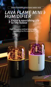 H05 Volcano Air Humidifier with Night Light – 180ML_img_4