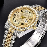 Hip Hop Iced Out Men'S Rhinestone Watch Diamond Analog Quartz Watch 005_img_0