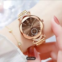 Rose Golden Women’s Quartz Watch – Elegant, Stainless Steel Band, 24_img_1