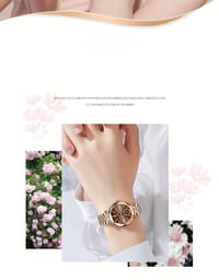 Rose Golden Women’s Quartz Watch – Elegant, Stainless Steel Band, 24_img_2
