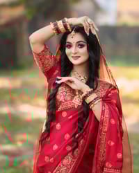 Silk Skin Print Sharee with Blouse Piece_img_0