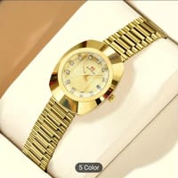 Luxury Golden Stainless Steel Watch for Men Premium Quality Crystal Studded Dial Watch for Boys New Fashion Watch for 44_img_1