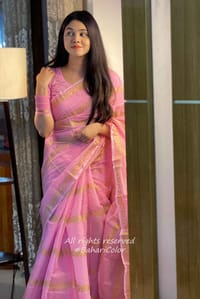 Block Print Sharee with Blouse Piece_img_4