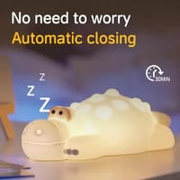 7 Color Crocodile Shape Silicone Night Light Toy for Kids_img_1