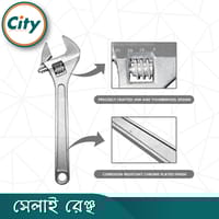 ১০ ইঞ্চি হেভি ডিউটি ​​অ্যাডজাস্টেবল রেঞ্চ অতিরিক্ত ক্ষমতা সহ অ্যাডজাস্টেবল শিফটার মুভেবল স্প্যানার ক্রোম ফিনিশ_img_3