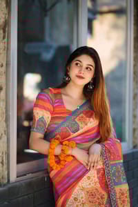 digital print sharee with blause pics_img_1