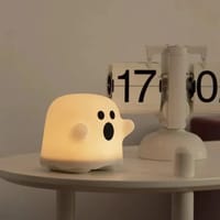 Cute Boo Ghost Silicone Lamp Touch Sensor Dimmable LED Ghost Night Lights For Children Bedroom_img_1