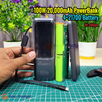 100W Super Fast Charging Power Bank (Built with 4×21700 Lithium Cells) | LED Display | PD Fast Charge | Laptop & Mobile Compatible_img_0