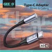 GEEOO AD6 Type-C to 3.5mm Audio Adapter | High-Quality Sound Converter for Android | Durable & Compact_img_0