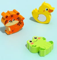 Kids Early Educational Building Block Montessori Cartoon 3D Wooden Puzzle Set for your BABY'S Concentration_img_5