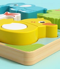 Kids Early Educational Building Block Montessori Cartoon 3D Wooden Puzzle Set for your BABY'S Concentration_img_6