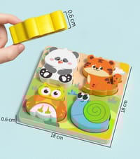 Kids Early Educational Building Block Montessori Cartoon 3D Wooden Puzzle Set for your BABY'S Concentration_img_7