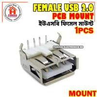 1PCS Female USB 2.0 Angle Or Straight Socket Type-A 4 Pin Female Plug DIP Socket Connector Panel Mount For Data Cable Charging Socket LED Electronics Projects DIY_img_4