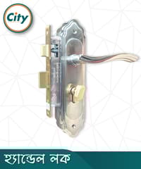 উচ্চ সুরক্ষা ছোট আকারের হ্যান্ডেল লক নব সহ ভিতরের রুমের দরজার জন্য সিলভার রঙের দরজার লক Door Lock_img_0