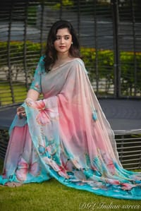 Digital Print sharee with blause pcs_img_2