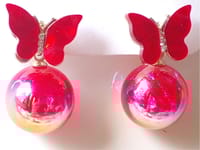 China Butterfly earrings (red)_img_1