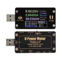 DC 4-25V 1.77 Inch Multi Function USB Voltage Current Meter Power Tester QC/PD Protocol Simulator Fast Charging Tester 6.5A_img_0