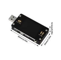 DC 4-25V 1.77 Inch Multi Function USB Voltage Current Meter Power Tester QC/PD Protocol Simulator Fast Charging Tester 6.5A_img_1