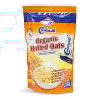 Cowhead Organic Rolled Baby Oats Instant- 500g_img_0
