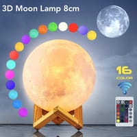 Rechargeable 3D Moon Lamp With Remote 8Cm_img_0