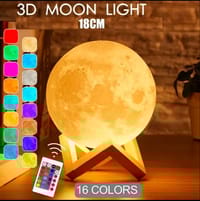 Rechargeable 3D Moon Lamp With Remote -18 CM_img_0
