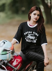 VE Gear “CLASSIC” Black and white Oversized T-shirt_img_2