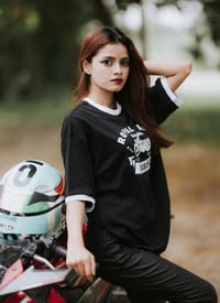 VE Gear “CLASSIC” Black and white Oversized T-shirt_img_5