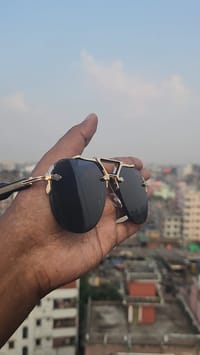 259 Premium Oversize Rimless Sunglass_img_3