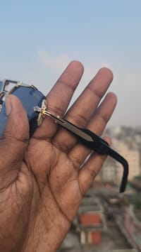 259 Premium Oversize Rimless Sunglass_img_4