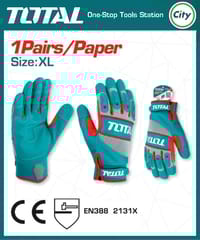 ১ জোড়া মেকানিক্স গ্লাভস ইন্ডাস্ট্রিয়াল কোয়ালিটি হ্যান্ড গ্লাভস TOTAL TSP1806-XL_img_0