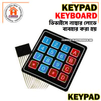 4×4 Keypad Keyboard 4×4 Membrane Switches Matrix Keypad 16 Key Thin & Flexible With Cable Connector & Adhesive Back For Arduino Electronics Circuitry & Parts_img_6
