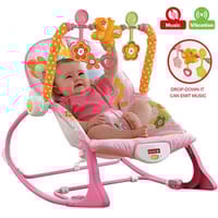 আইবেবি ইনফ্যান্ট থেকে টডলার রকার মিউজিক এবং কম্পন সহ বেবি বাউন্সার_img_3