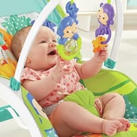 আইবেবি ইনফ্যান্ট থেকে টডলার রকার মিউজিক এবং কম্পন সহ বেবি বাউন্সার_img_4