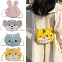 Fashion Mini Rabbit Cat Animal Shape Penny Purse Kids Girls Purses Crossbody Handbags_img_0