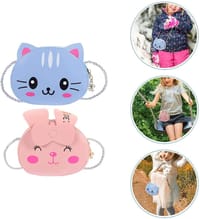Fashion Mini Rabbit Cat Animal Shape Penny Purse Kids Girls Purses Crossbody Handbags_img_1