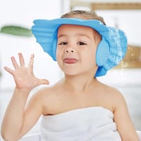Baby Bathing Shower Cap Hat With Ear Wash Hair Shield_img_1