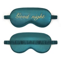 GOOD NIGHT Design Luxury Eye Mask for Sleeping Cute Cartoon design Sleeping Mask Travel Rest Eye Shade Band Eye Patch Blindfold Sleep Aid Eyepatch(without gel)_img_1